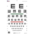 thumbnail image 1 of Tumbling “E” with Red Green Bar Visual Acuity Test 3m / 10ft, 1 of 7