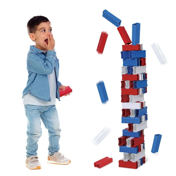 Tumbling Giant Tower Game Stacking Game Fast Fun, Party Game & Table Game Night, Tumbling Stacking Games