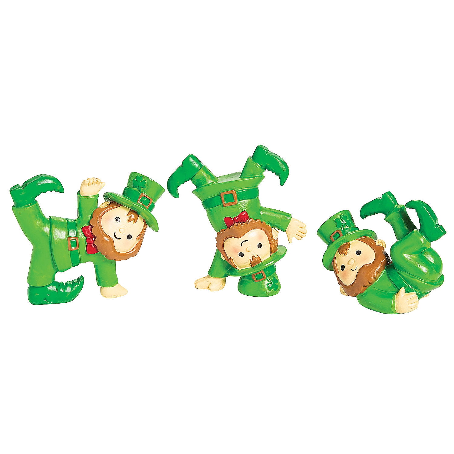 Tumbling Leprechauns Tabletop Decorations 3 Pieces