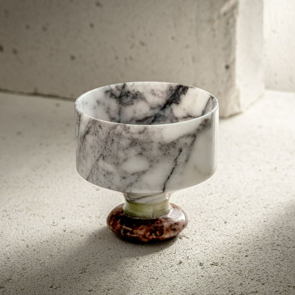 Tumbling Marble Tumblers - Handcrafted Luxury in 2 Unique Marble Finishes (Afyon Lilac, Mugla Black)