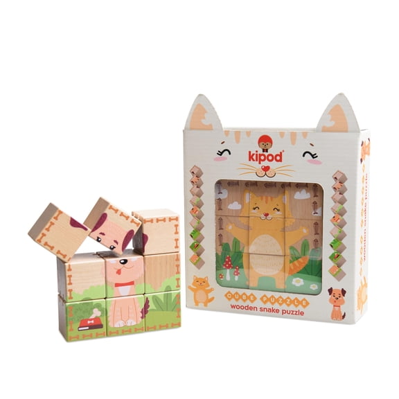 Tumbling Wooden Animal Block Puzzle Ages 2-5