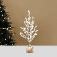 Tumdkd 12 Inch Christmas Decor Trees,Snow Covered Village Trees, Winter