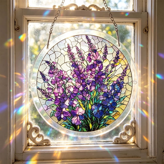 Tumdkd Acrylic Puzzle Pendant Sunshade, Window Hanging Plate UV Block Sun Catcher, Modern Decorative Puzzle Window Cover, Easy Mount