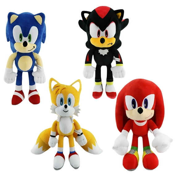 4 PCS Sonic The Hedgehog 12" Plush Figures