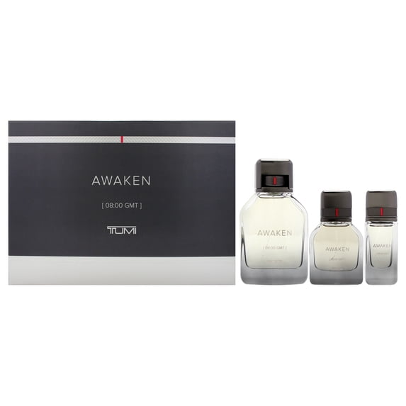 Tumi Awaken , 3 Pc Gift Set 3.4oz EDP Spray, 1oz EDP Spray, 0.5oz EDP Spray