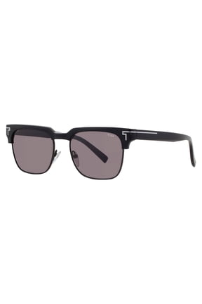 Grey Square Men's Sunglasses STU514 0BLA 53