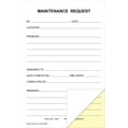 thumbnail image 1 of Tumis Maintenance Request Forms on 2 Part Carbonless Paper (Pack of 250), 1 of 3