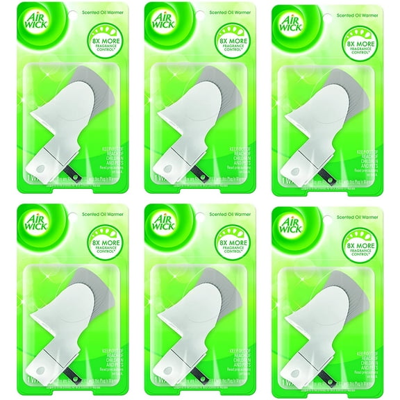 Tumis Scented Oil Warmer Plugin Air Freshener, White, 6ct