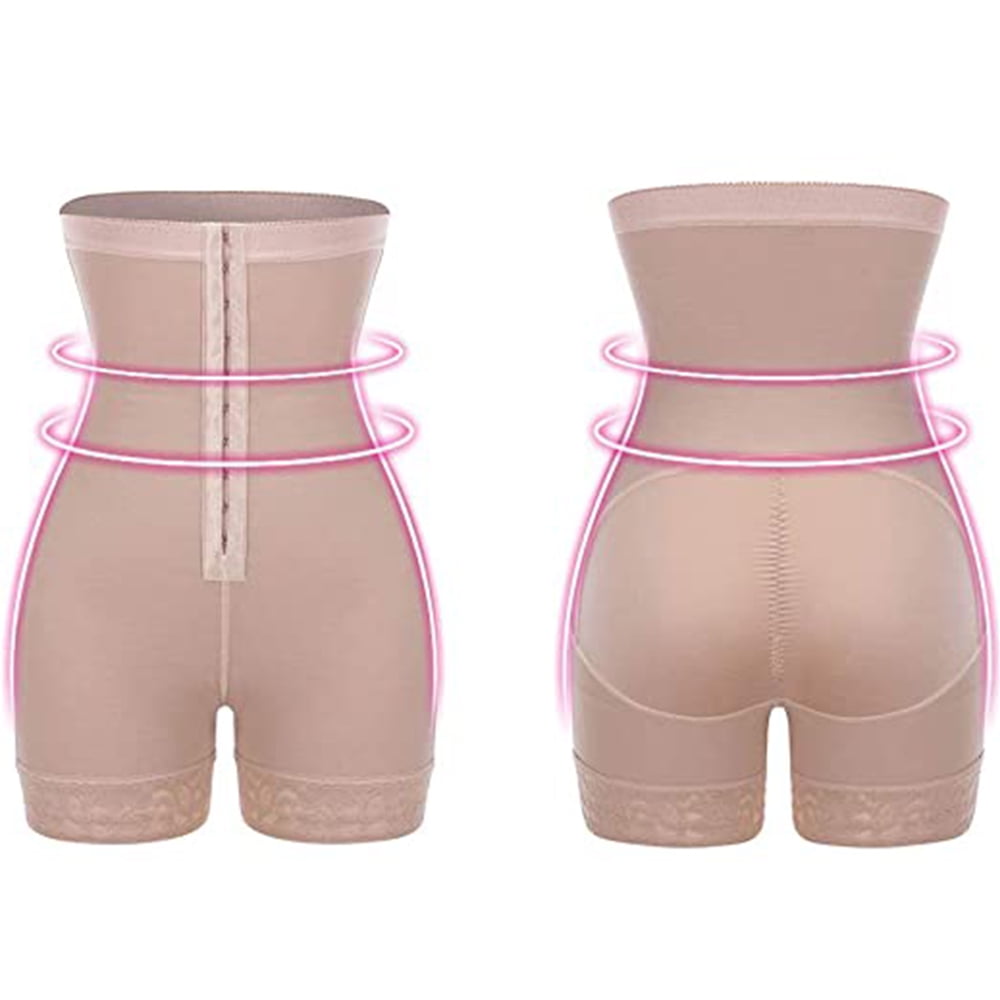 High Waist Boyshorts Shapewear Womens Tummy Control Shorts Body Shaper Butt  Lifter Plus Size Elastic Shapewear Panties