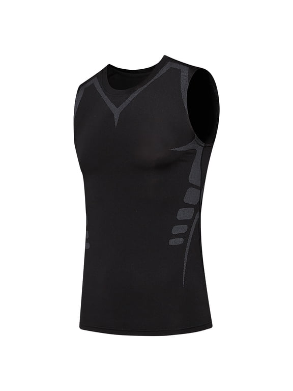 Tummy Control Bodybuilding Shirts for Workout Gym Running