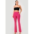 thumbnail image 1 of Tummy Control Butt Sculpting Flare Pants With Pockets - Beetroot Purple, 1 of 10
