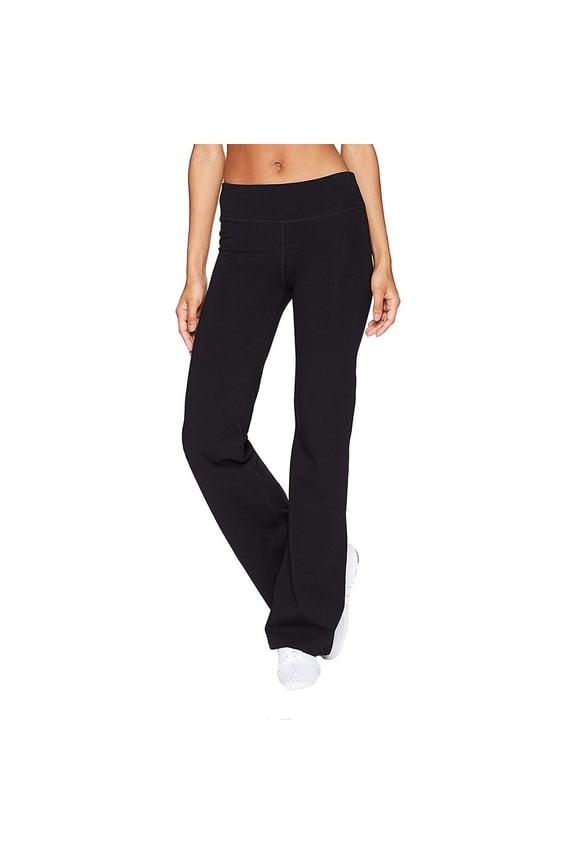 Tummy Control Leggings for Women Slim Casual Sports Wide Leg Hips Solid Color Yoga Pants,Black,M