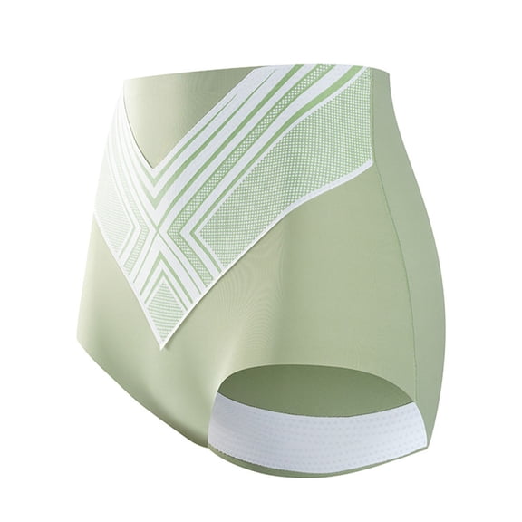 Tummy Control Panties, Prolriy Silk Antibacterial Shaping Shorts Tummy Briefs Tummy Shaping Shorts Titanium Fiber Seamless Womens Underwear Green L