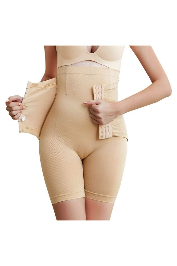 Tummy Control Panties for Women Body Shaper Shorts Hi-Waist Butt Lifter Thigh Slimmer Slimming Buckle Panties