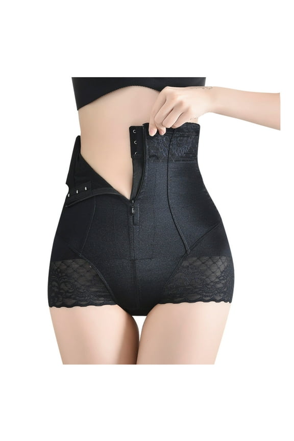 Tummy Control Shapewear Panties for Women High Waist Body Shaper Briefs Butt Lifter Shaping Girdle Underwear Lace Panty