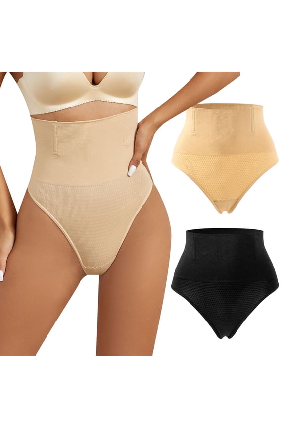 Tummy Control Shapewear Thong for Women High Waist Panties Girdle Seamless Body Shaper Shaping Underwear