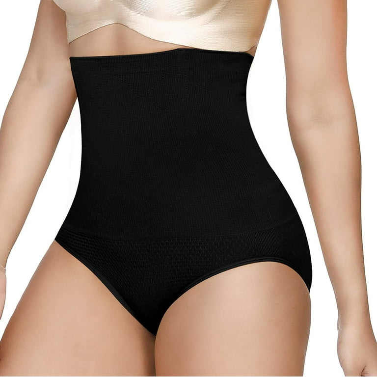 Tummy Control Shapewear Underwear for Women High Waisteded Body Shaper  Panties Butt Lifter Slimming Briefs,Black,XS/S 