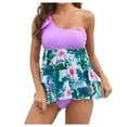 thumbnail image 1 of Tummy Control Swimsuits for Women Modest Tankini Swimsuits Boyshorts Tank Tops Swimwear Floral Two Piece Bathing Suit Clearance Sale Items Cheapeast On Sale, 1 of 8