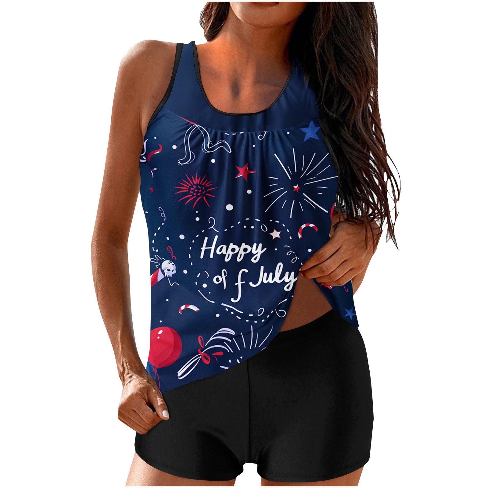 Tummy Control Tankini Swimsuits for Women with Shorts Maternity ...