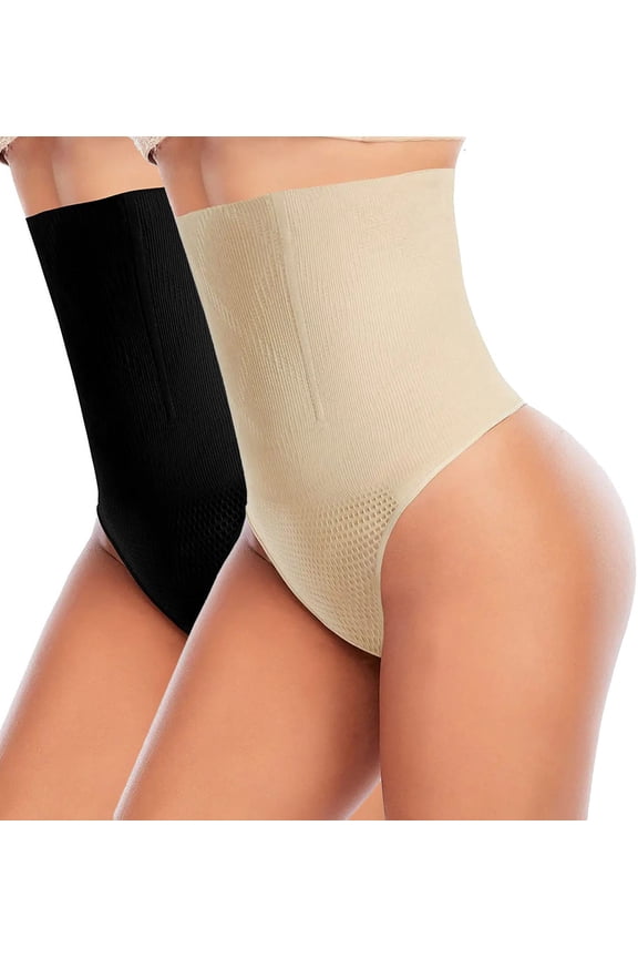 Tummy Control Thong Shapewear for Women Seamless Shaping Thong Panties Body Shaper Underwear