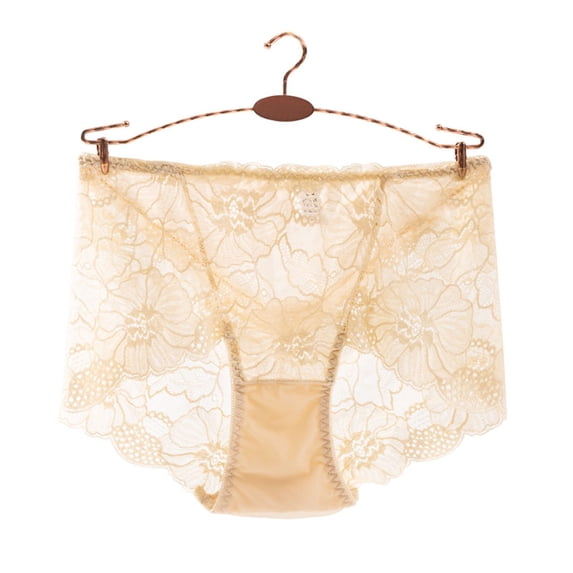 Tummy Control Underwear Women's Briefs Underwear Breathable Mid Waist Lace Ladies Underwear Panties Soft Stretchy Everyday Wear Comfortable Soft Stretchy Everyday Wear Comfortable Womens Underwear