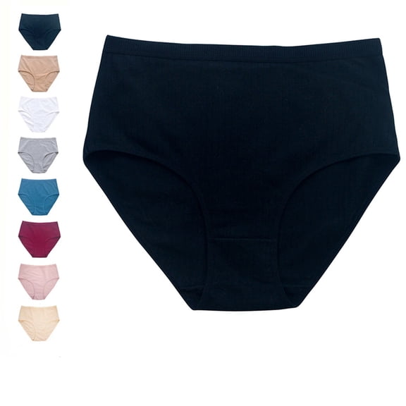 Tummy Control Underwear for Women Mid Waist Shapewear for Women Seamless shapewear tummy control Black L