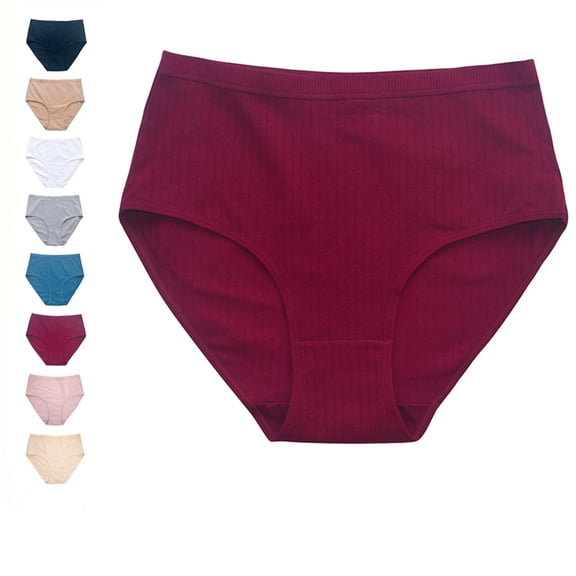 Tummy Control Underwear for Women Mid Waist Shapewear for Women Seamless shapewear tummy control Wine XXL