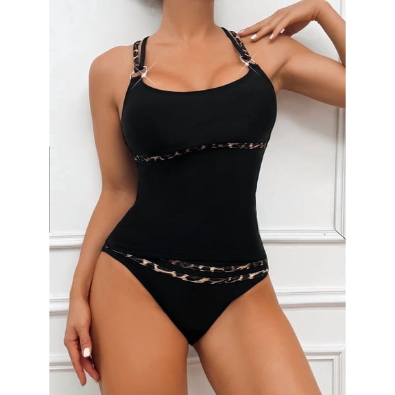 Tummy Control Underwire Tankini Swimsuits for Women Two Piece Bathing Suits