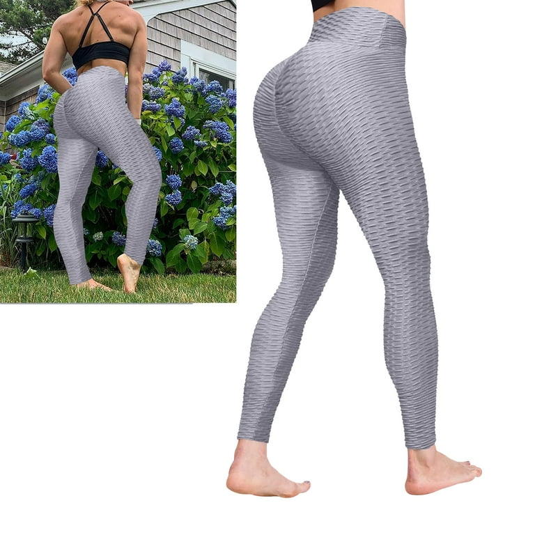 Tummy Control Workout Ruched Butt Lifting Stretchy Leggings, High