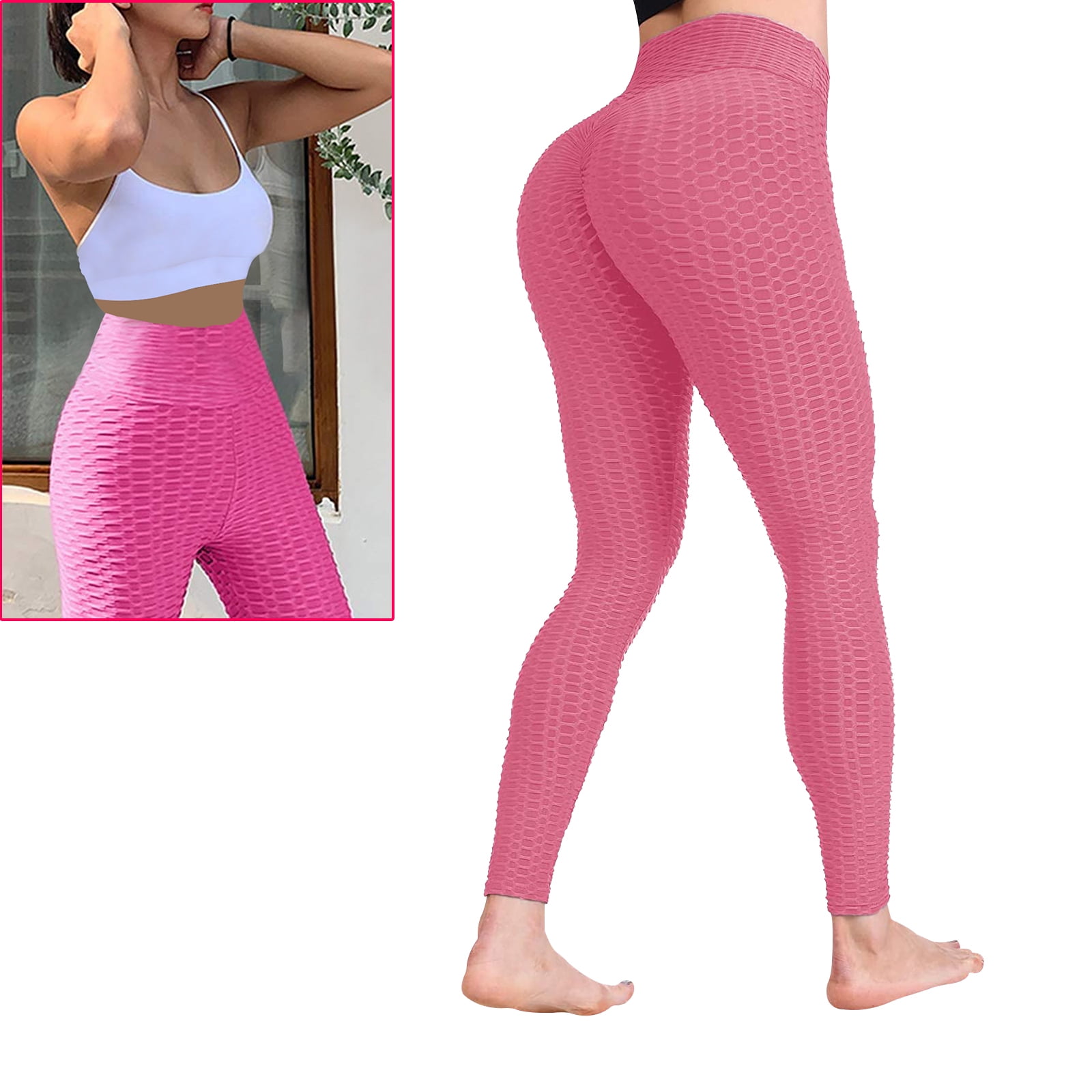 Tiktok leggings, womens scrunch booty yoga pants high waist ruched