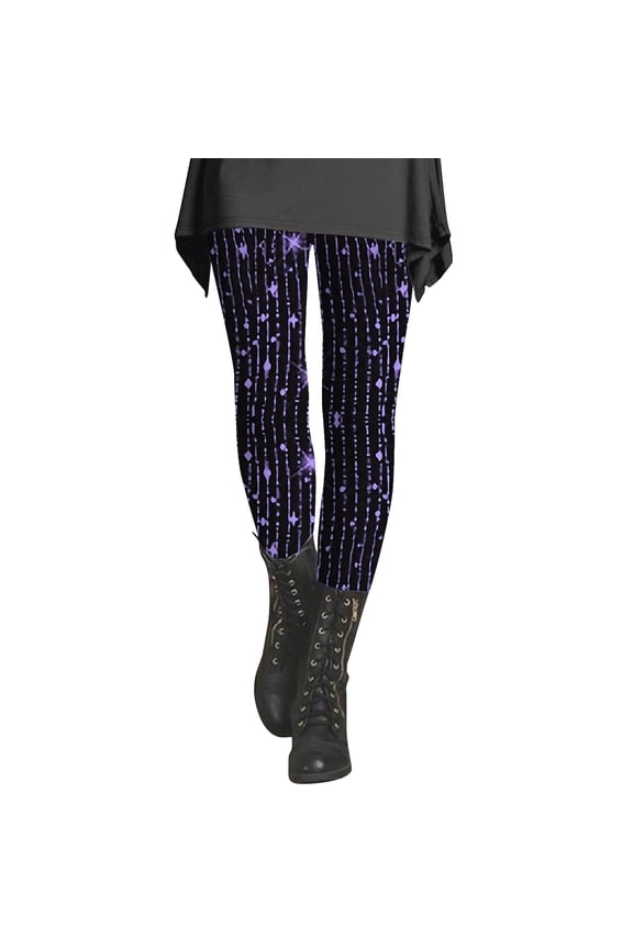 Tummy Control leggings for women Sequin Printed Fashionable Casual Slimming Bottom Pants Women's Fashion Clothing Workout Soft Yoga Pants for Running