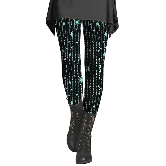 Tummy Control leggings for women Sequin Printed Fashionable Casual Slimming Bottom Pants Women's Fashion Clothing Workout Soft Yoga Pants for Running