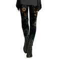 thumbnail image 1 of Tummy Control leggings for women Autumn And Winter Leggings Artistic Splash Printed Soft Stretchy Pants Features: Women's Fashion Clothing Workout Soft Yoga Pants for Running, 1 of 5