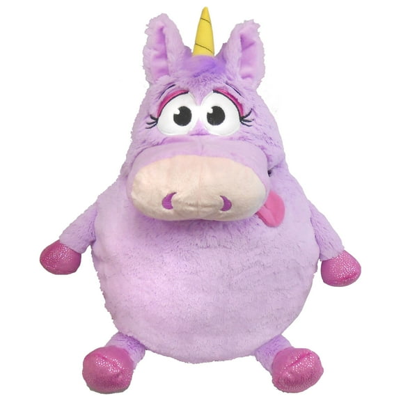 Tummy Stuffers: Unicorn - Purple - Storage Plush, Holds Items-Blankets-Toys Inside, Stuff-Store-Play, Kids Soft Magical Character Companion, Huggable