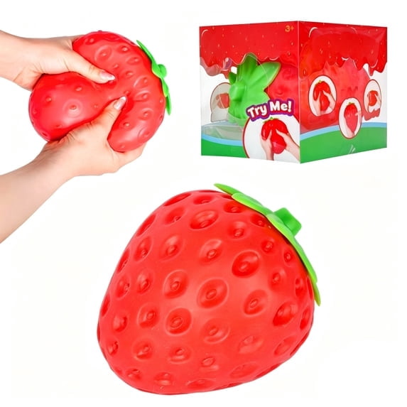 Strawberry Squishy,Slow Rising Squishing Butter Stick,Strawberry Squishies Stress