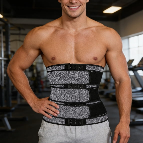 Tummy Tuck Miracle Slimming System Unisex Waist Slimming Belt, Black