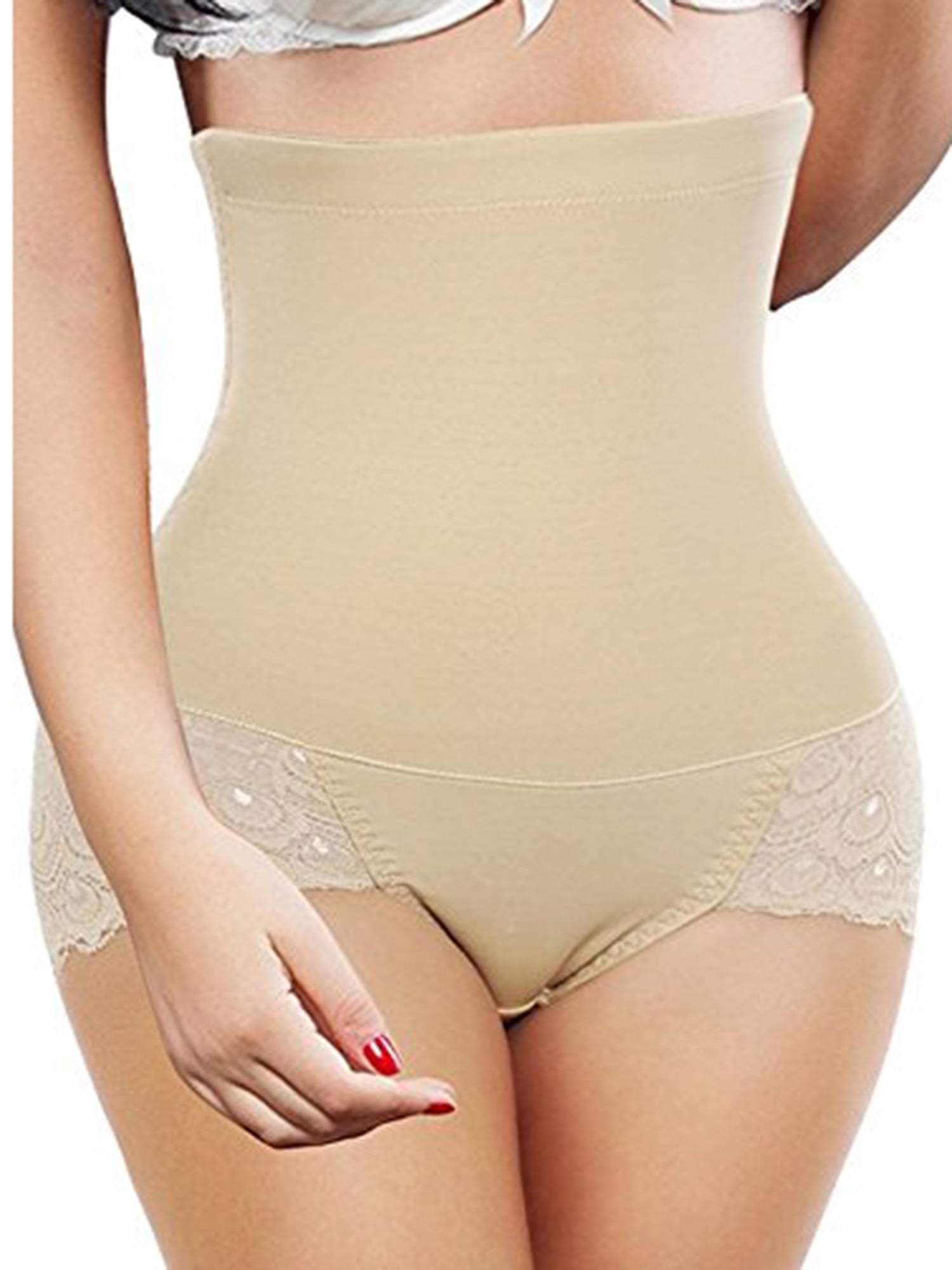 Buy ELEG & STILANCE Tummy Tucker Women Shapewear Seamless Hipster Anti  Rolling Strip High Waist Highly Comfortable Elastic Stretchable Belly  Shaper Thigh Slimming Underwear Body Stomach HIPS Shaper Skin at