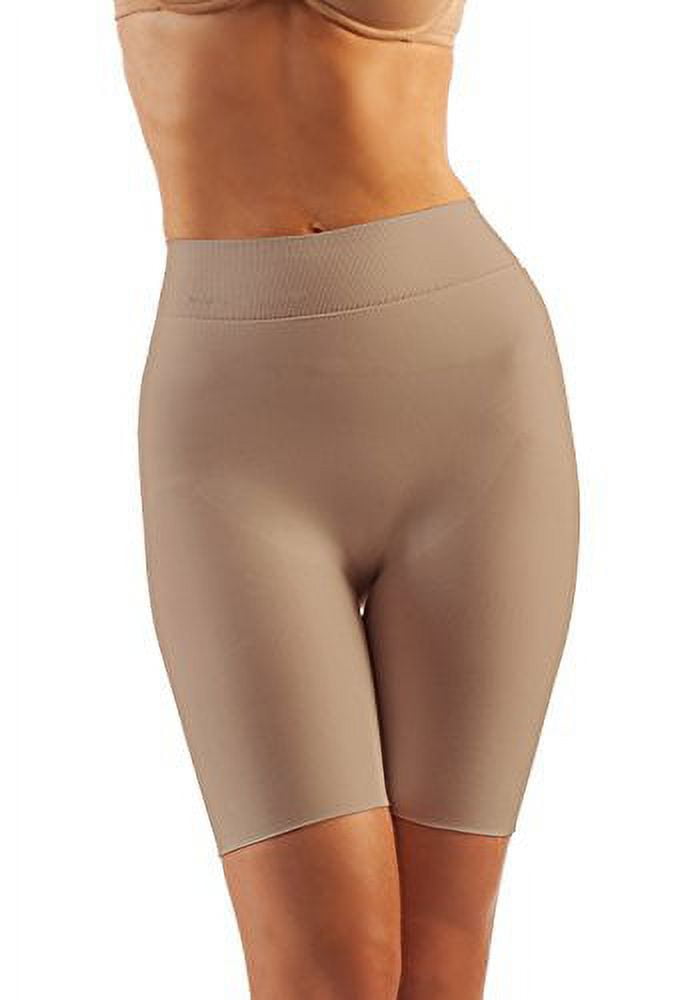 Tummy flatting & butt enhancing compression shorts. Fine Italian made  quality & style. (Size - X-Large Nude)