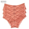 thumbnail image 1 of Tumotour 3Pack Lace Briefs for Women Plus Size Panties Casual Solid Color Multipack Underpants, 1 of 5