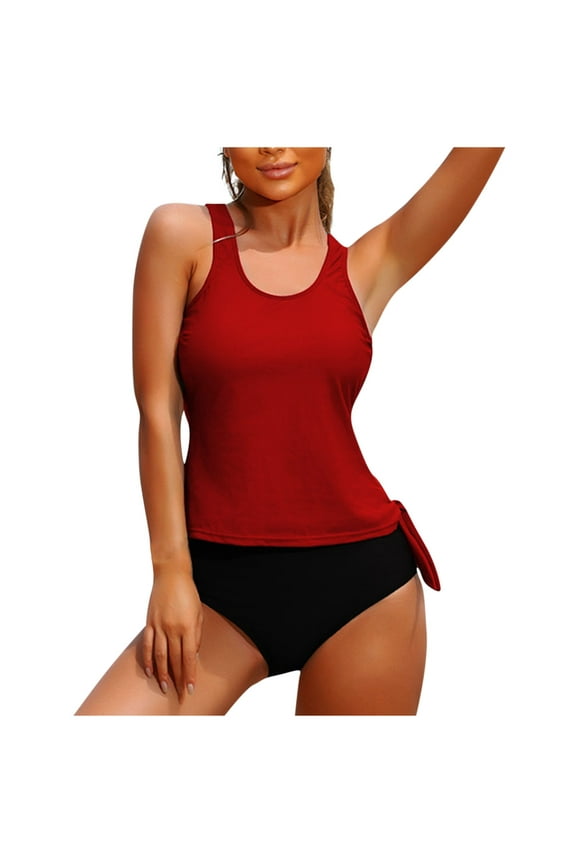 Bikini Sets For Women Sexy Halter Boxers String Bikini Cheeky V Cut High Waisted Thong Swimsuits 2 Piece