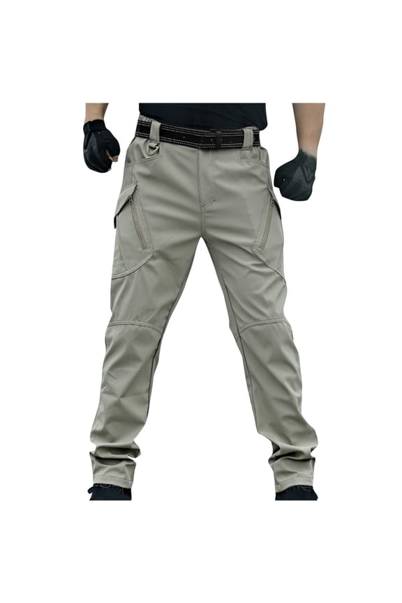 Cargo For Men Pockets Multi Multifunctional Work Trousers Sports Work Outdoor Lightweight Hiking Tactical Pants