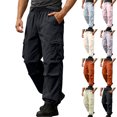 thumbnail image 1 of Tumotour Cargo Pants for Men Cuffed Pants Athletic Workout Running Joggers with Pocket Outdoor Sports Workwear Pants, 1 of 10