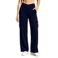 thumbnail image 1 of Tumotour Cargo Pants for Women Plus Size Athletic Workout Running Joggers with Pocket High Waisted Wide-Leg Stretchy Work Pants, 1 of 7