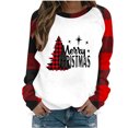 thumbnail image 1 of Tumotour Christmas Sweater for Women Christmas Print Hoodless Sweatshirt Crewneck Long Sleeve Pullover Sweatshirt Tunic Blouse, 1 of 4
