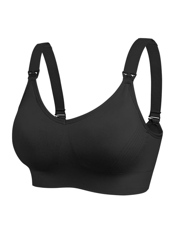Front Open Bras For Women Breastfeeding Cotton Pre Opening Button Breast Feeding Bra Maternity Sleep Bras No Underwire Snap Front Closure Comfort Lace Trim Bras