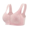 thumbnail image 1 of Tumotour Front Open Bras For Women Full Coverage Wirefree Bra Button Closeure Bra For Mom Gift Nursing Underwear Bra Push Up Wire Free Bras Without Steel Ring Comfy Soft Cotton Daily Underwear, 1 of 5