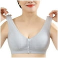 thumbnail image 1 of Tumotour Front Open Bras For Women Full Coverage Wirefree Bra Button Closeure Bra For Mom Gift Nursing Underwear Lace Wire Free Bras No Steel Ring Breathable Gathering Underwear, 1 of 6