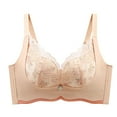 thumbnail image 1 of Tumotour Full Coverage Bras For Women Lace Desire Wireless No Steel Ring Gathering Adjustment Lift Bra Casual Solid Color Comfortable Breathable Push Up Daily Bras, 1 of 7