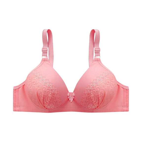 Tumotour Full Coverage Bras For Women Wirefree Bra For Mom Gift Nursing Underwear Bra Adjustable Strap Gathering Underwear Floral Lace Underwire Soft Daily Bras