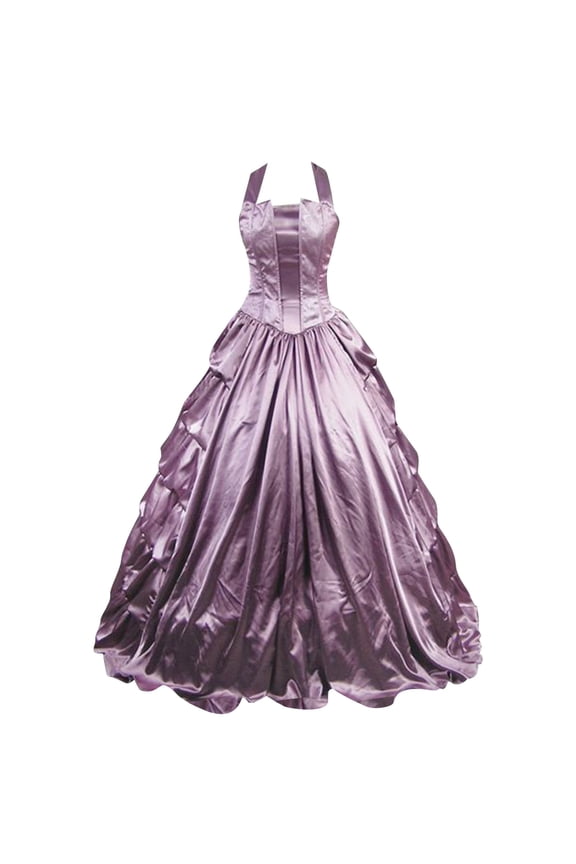 Gothic Dress For Women Sleeveless Square Neck Corset Costume Off Shoulder Pleated Tiered Dress Halloween Dresse Solid Color Vintage Gothic Medieval Steampunk Dress Gown